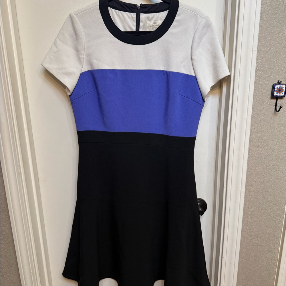 Kate Spade Tricolor Short Sleeve Dress